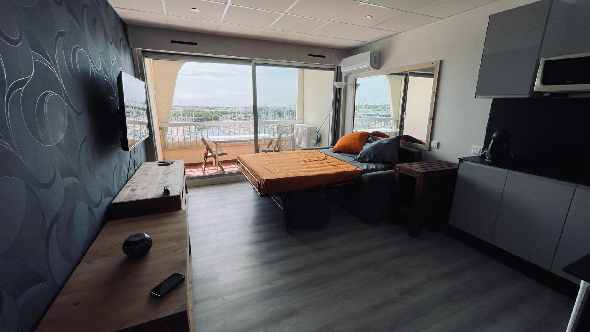 Studio, Vue Imprenable Marina Le Grau-du-Roi Exteriör bild